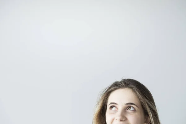 Portrait Young Woman Looking — Stock Photo, Image