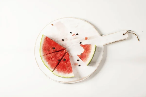 Watermelon White Background — Stock Photo, Image