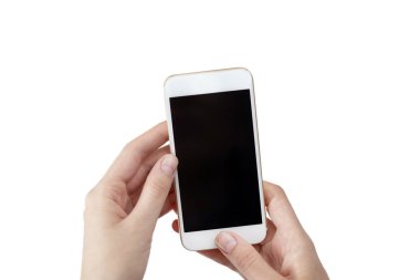 Acele belgili tanımlık ev düğme telefon tutan kadın