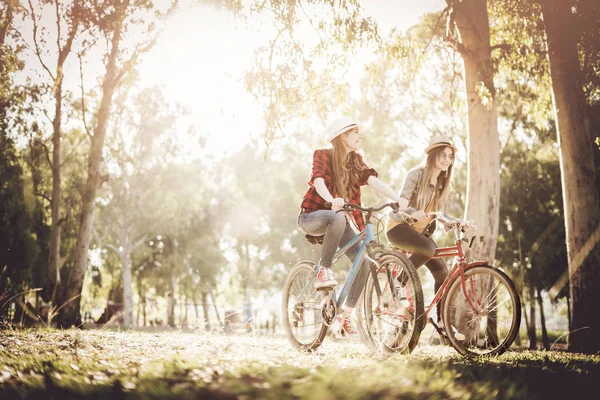 Cyclisme Dans Parc — Photo