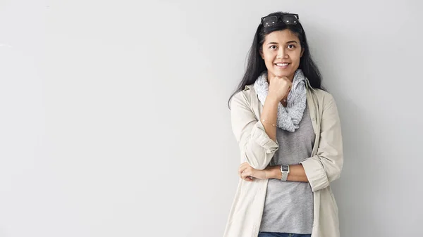 Retrato Mujer Joven Asiática —  Fotos de Stock