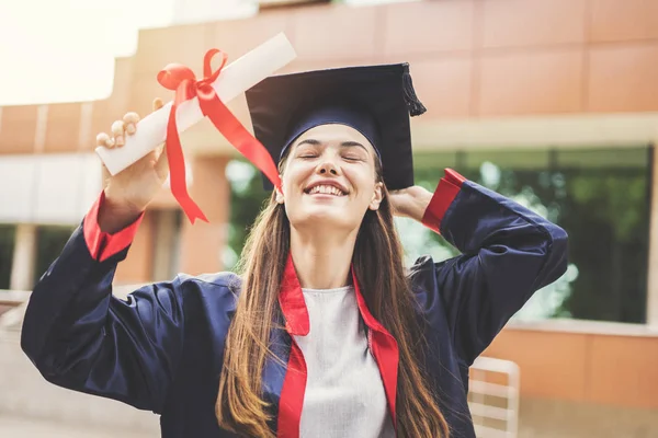 Jeunes Étudiantes Diplômées Université — Photo