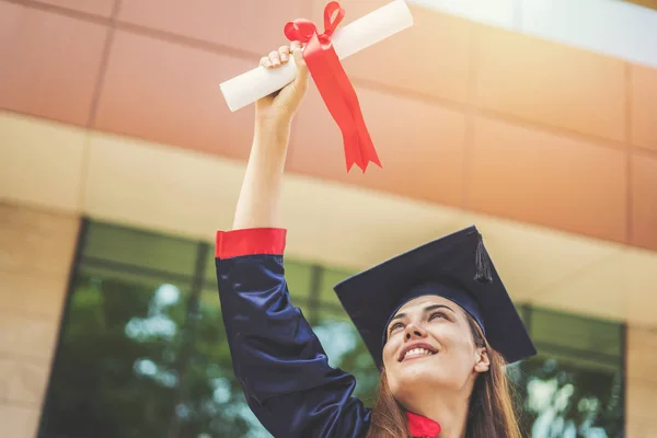 Jeunes Étudiantes Diplômées Université — Photo