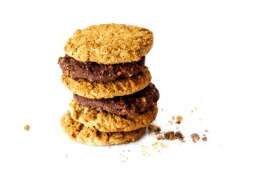 Beyaz zemin üzerine yığılmış tanımlama bilgileri