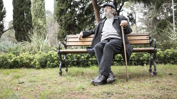 Hombre Viejo Parque —  Fotos de Stock