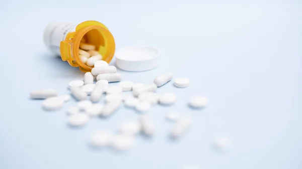 Tabletták Kapszulák Zár Megjelöl Kilátás — Stock Fotó