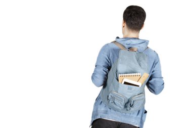 Tecrit edilmiş arka planda okul kavramına dön