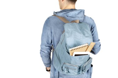 Tecrit edilmiş arka planda okul kavramına dön