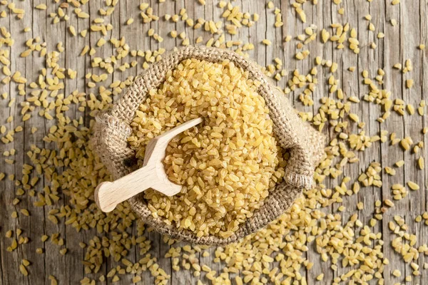 Dry Bulgur Sack — Stock Photo, Image