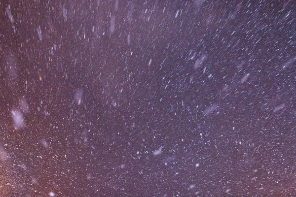 雪纹理夜间雪摄影 — 图库照片