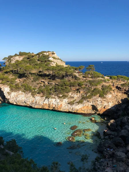 Playa de Formentor Cala Pi de la Posada, hermosa playa en Cap Formentor, Palma Mallorca, España — Foto de Stock