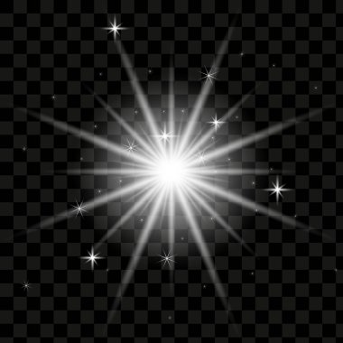 Işık efekti yıldırım Lens flare Ișık etkisi