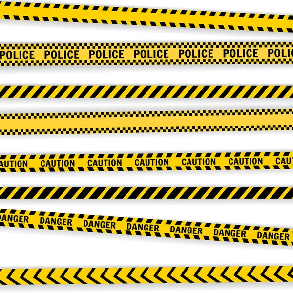 Ligne Police Sur Fond Blanc Illustration Vectorielle — Image vectorielle