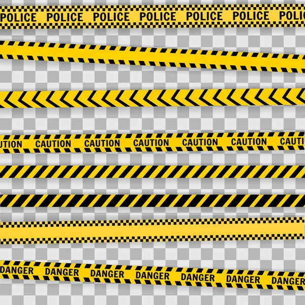 Ligne de police sur fond blanc — Image vectorielle