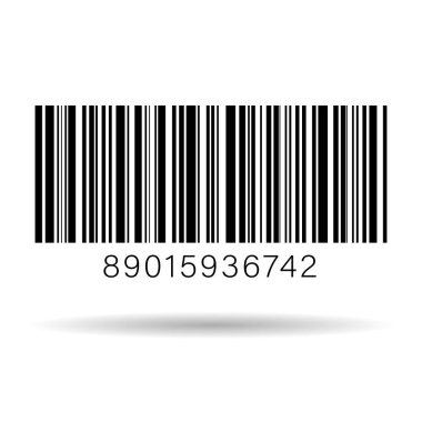 Barcode isolated on transparent background. clipart