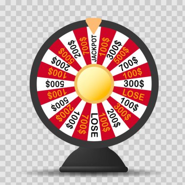 Şans ya da servet Infographic renkli Çarkıfelek.