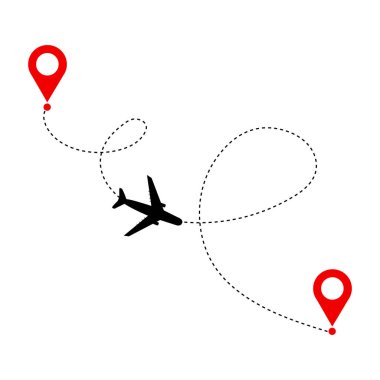  uçak seyahat kavramı. 