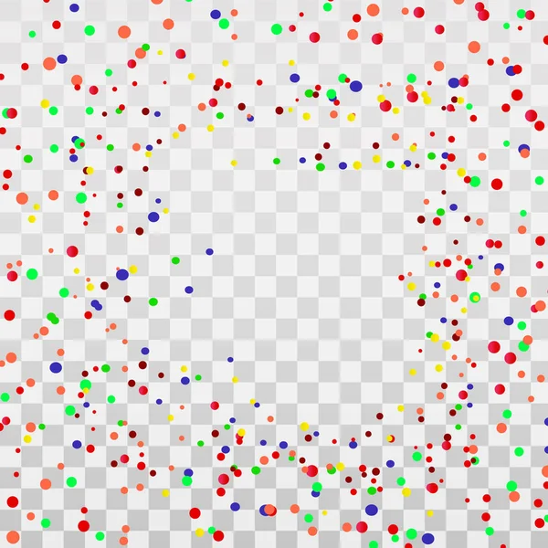 Confettis lumineux colorés — Image vectorielle