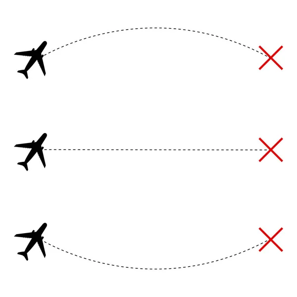 Airplane travel concept. — Stock Vector