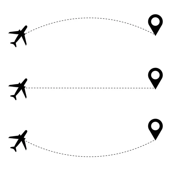 Concepto de viaje en avión . — Vector de stock