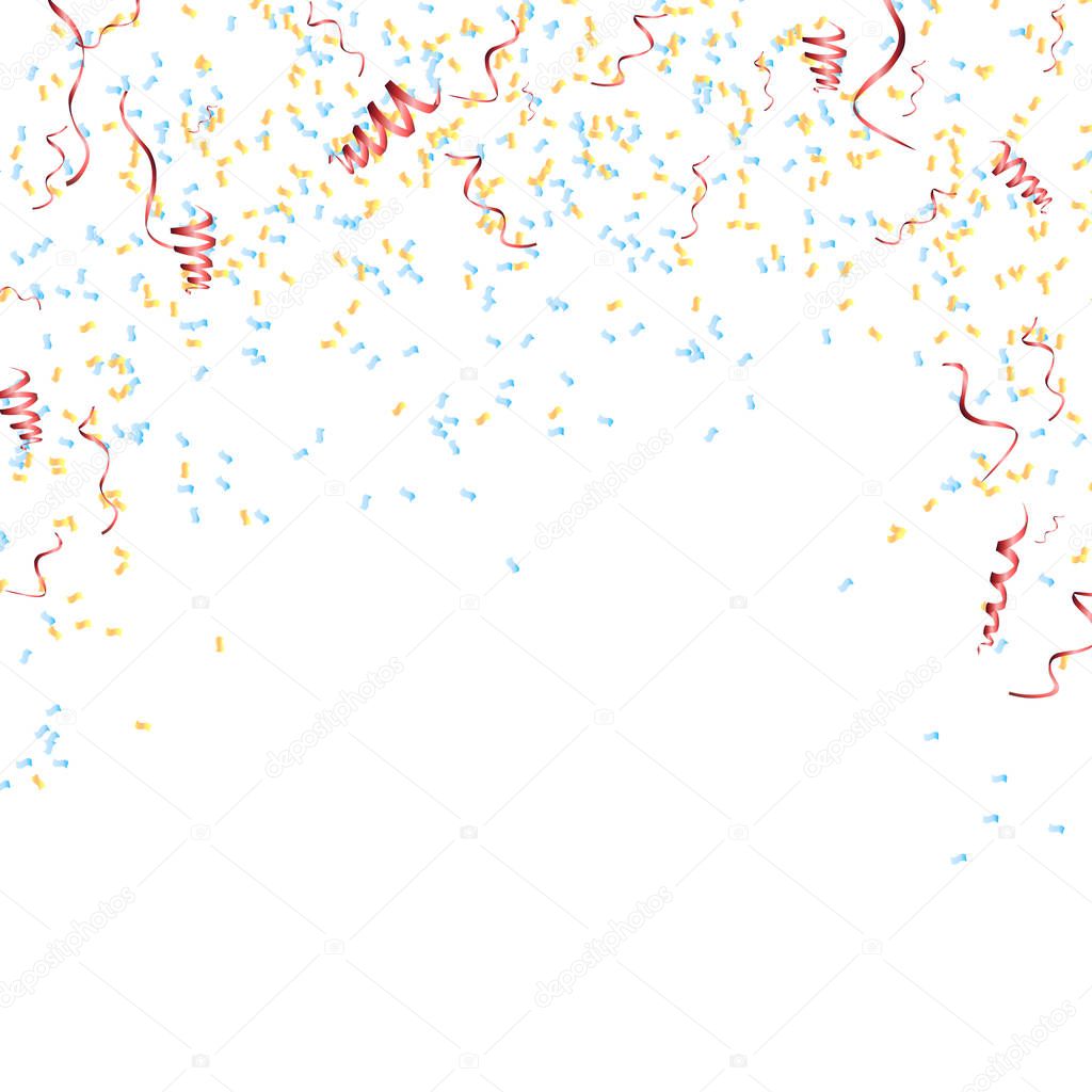 Abstract colorful explosion of confetti 