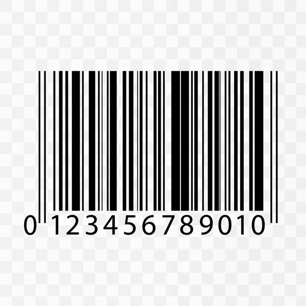 Ρεαλιστική εικόνα Barcode απομονωμένες — Διανυσματικό Αρχείο