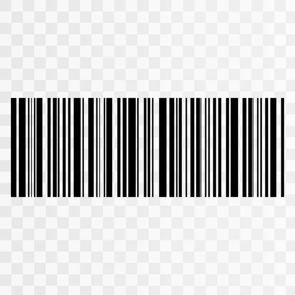 Realistic Barcode icon isolated — Stock Vector