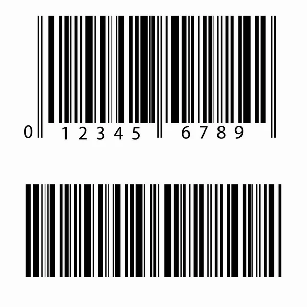 Ρεαλιστική εικόνα Barcode απομονωμένες — Διανυσματικό Αρχείο