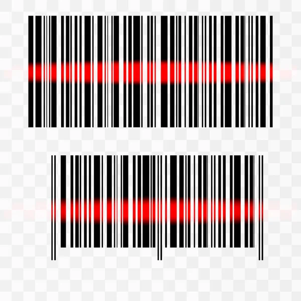 Realistische Barcode pictogram geïsoleerd — Stockvector