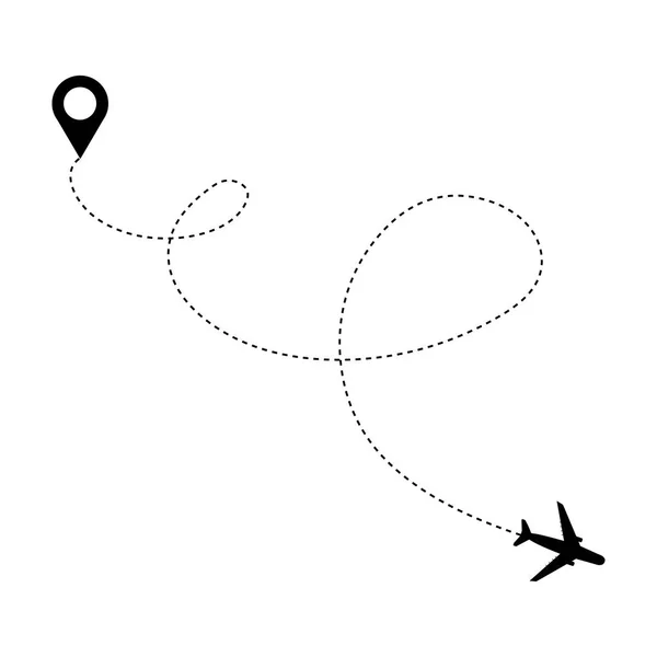 Concepto de viaje en avión . — Vector de stock