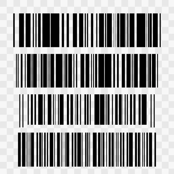 Ρεαλιστική εικόνα Barcode απομονωμένες — Διανυσματικό Αρχείο