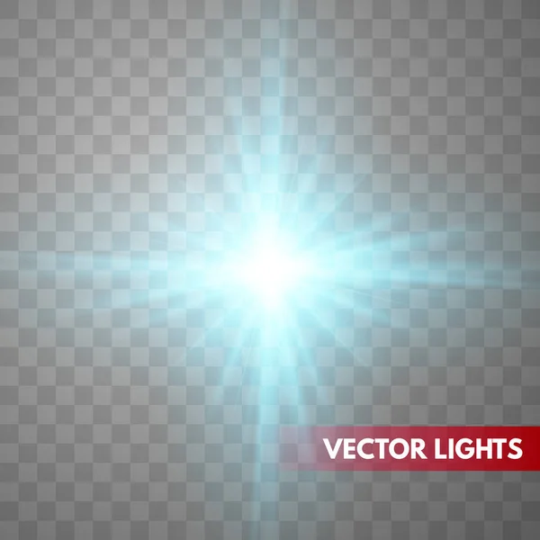 Lens flare effect isolated. — Stock Vector