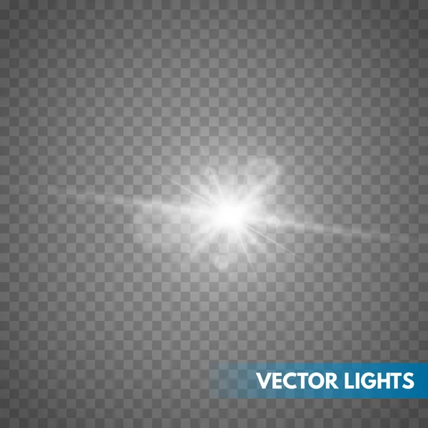 Lens flare effect isolated. — Stock Vector