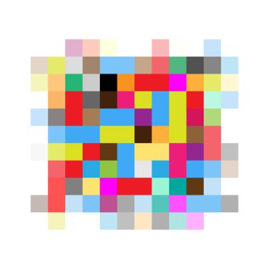 Piksel sansürlü işareti. Siyah sansür çubuğu kavramı. 