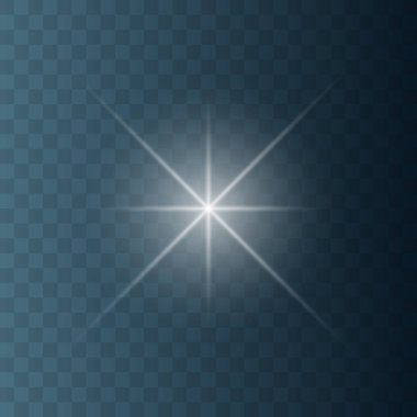 Saydam arka plan üzerinde parlayan ışık efekti.