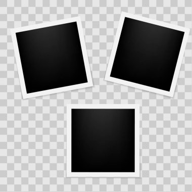Vektör kare fotoğraf kolaj 