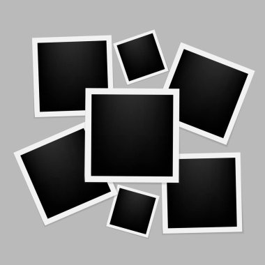 Vektör kare fotoğraf kolaj 
