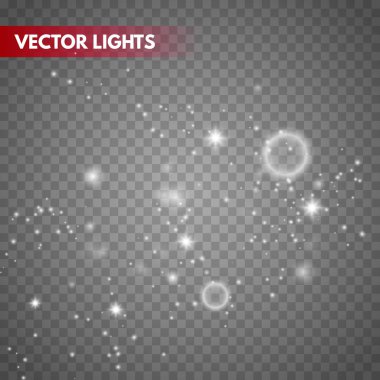 Parlama ışık efekti. Işıltı toz. 