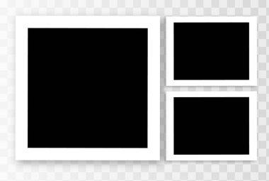 Vektör kare fotoğraf kolaj 