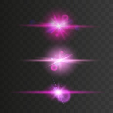 Parlak neon ışıkları hattı 