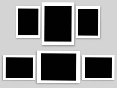 Vektör kare fotoğraf kolaj 