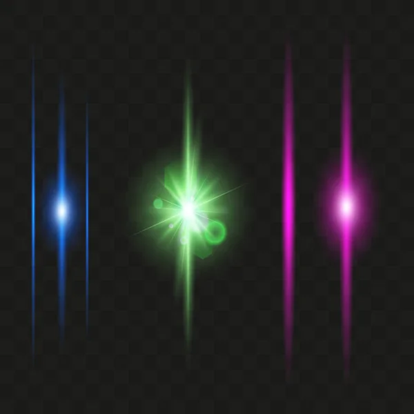 Blýskavá čára neonová světla — Stockový vektor
