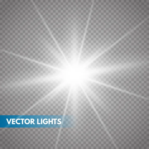 Efecto de luz brillante — Vector de stock