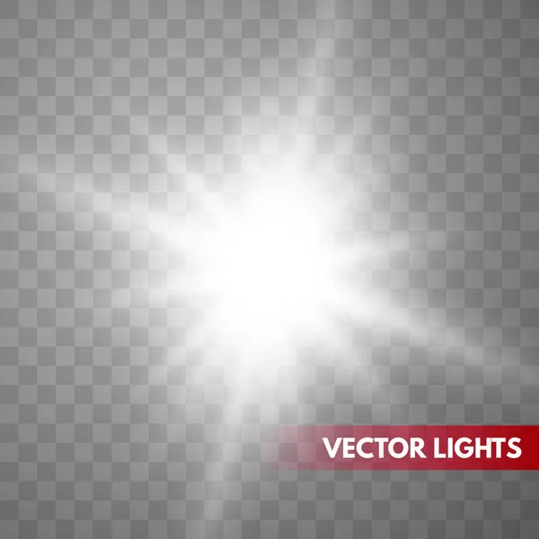 Efecto de luz brillante — Vector de stock