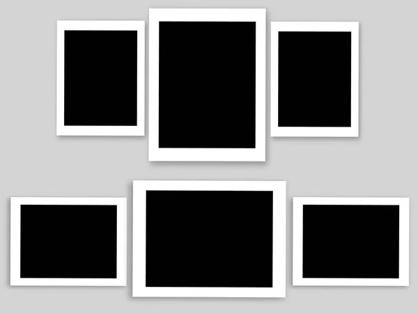 Vector frames photo collage — Stock Vector