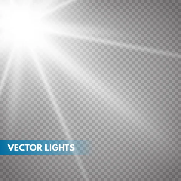 Luz solar um design especial translúcido — Vetor de Stock