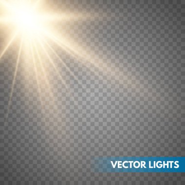 Objektif parlama ışık efekti. 