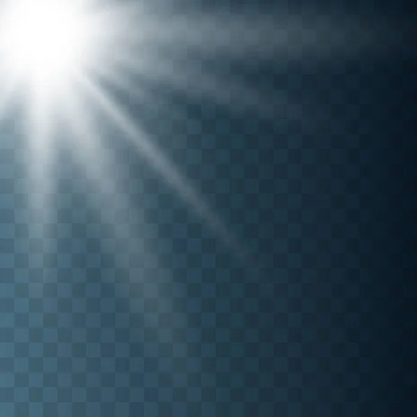 Luz solar un diseño especial translúcido — Vector de stock