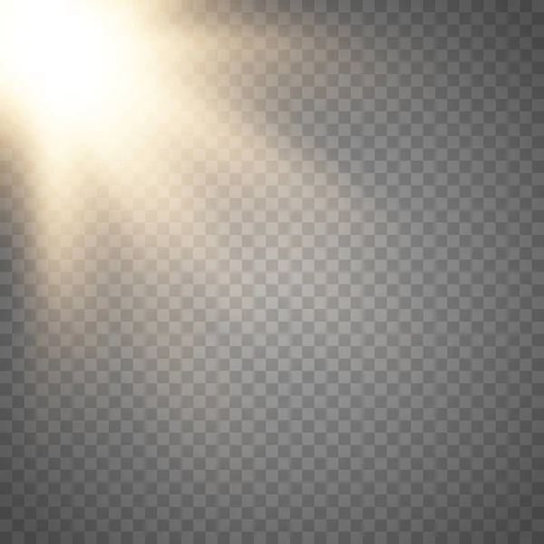 Efecto de luz de destello de lente . — Archivo Imágenes Vectoriales