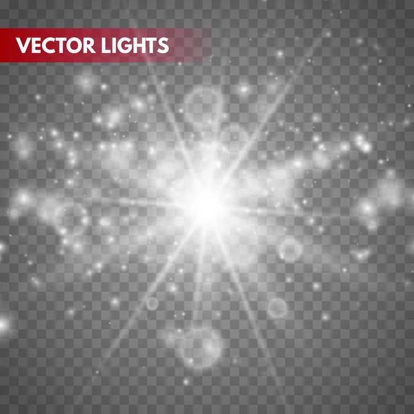 Glowing light effect — Stock Vector